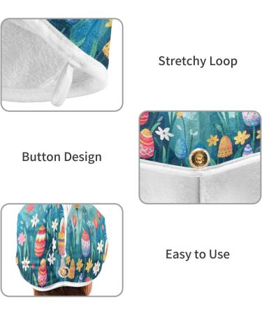 Super Absorbent Easter Rabbit Hair Towels 2 Pack | Quick Dry Hair Turbans for Women & Girls - Buy Online on GoSupps.com