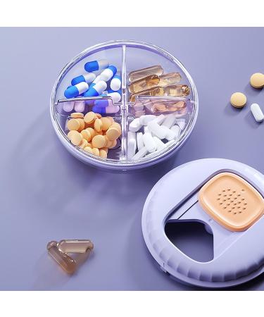 Portable Medicine Box - Sealing Daily Organizer with 4 Grids - Travel-Friendly Plastic Solution - Buy Online on GoSupps.com