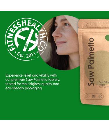 Fitness Health Saw Palmetto Extract Tablets 3000MG (90 Tablets) - High Strength Supplement for Men - Best for Urinary and Prostate Health - Suitable for Vegan & Vegetarian - Recyclable Packaging - Buy Online on GoSupps.com