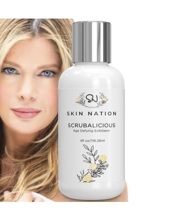 Age Defying Face Scrubber Invigorating Exfoliating Face Wash Gently Removes Dull Dead Skin Enriching Face Scrubber Exfoliator with Organic Aloe Tea Tree & Jojoba Beads For Healthy Bright Skin