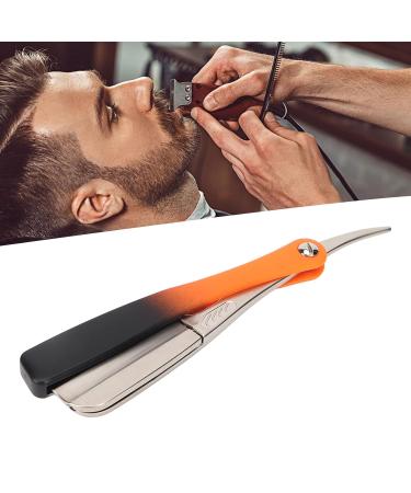 Straight Edge Razor Without Blade - Manual Mustache & Beard Shaver | Silver Beard Blade Holder for Precision Grooming - Buy Online on GoSupps.com