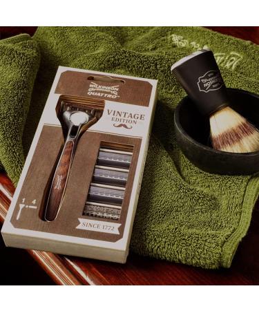 Wilkinson Sword Quattro Men's Razor Vintage Edition - Premium Shaving Experience | 1 Pack - Buy Online on GoSupps.com