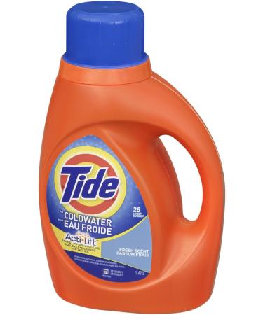 Tide Liquid Coldwater Fresh Scent 26 Use 2X- Packaging May Vary - Buy Online on GoSupps.com