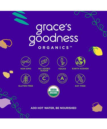 GRACEâS GOODNESS ORGANICS Vegan Plant Based Organic Vegetable Sipping Broth for Immunity  Vitality  Digestive Wellness | Paleo  Keto  Gluten Free  Whole 30  and non GMO | (Variety Pack  6 Pack) Variety Pack (6 Pack) 1 Co - Buy Online on GoSupps.com