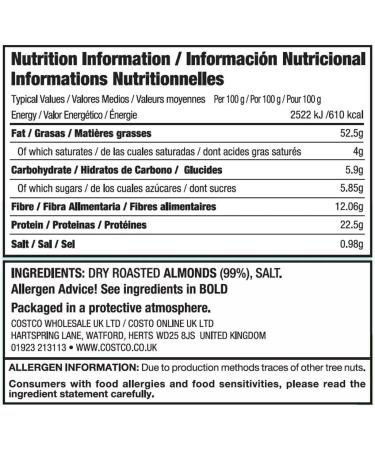 RKBROTHERS Kirkland Signature Dry Roasted Almonds 1.13kg (Pack of 2) - Buy Online on GoSupps.com