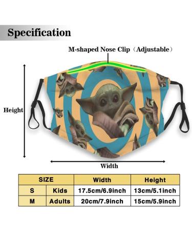 VV8VJBOY0D Mouth Facial Cloth Kid Waterproof Yo-da Strong Cuteness Baby Face Protection with Filter Nose Sick Man Women Medium Yoda Mouth Mask 2 - Buy Online on GoSupps.com