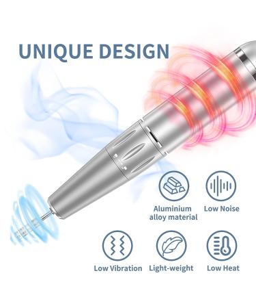 Portable Electric Nail Drill Machine | 30000 RPM Rechargeable Efile Set with 6 Nail Bits | Acrylic Nail Kit with Mat | Professional Nail Polishing and Removal Tool (White) - Buy Online on GoSupps.com