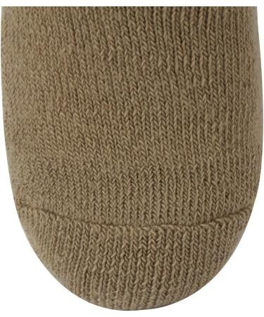 +MD Non-Binding Diabetic Socks for Men Women - 6 Pairs | Brown 10-13 | Medical Circulatory Crew Socks with Cushion Sole | Comfortable and Supportive - Buy Online on GoSupps.com