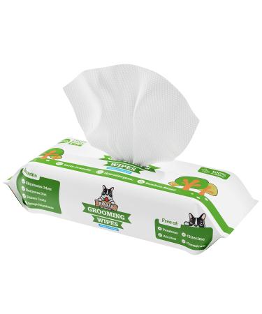 Pogi's Dog Grooming Wipes - Dog Wipes for Cleaning and Deodorizing - Plant-Based, Hypoallergenic Pet Wipes for Dogs, Puppy Wipes - Quick Bath Dog Wipes for Paws, Butt, & Body 100-Count Wipes Fragrance-Free