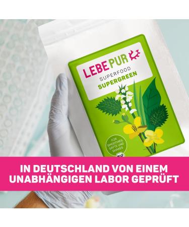 Shop Lebepur Organic Super Green Powder 500g - Nutrient-Packed Superfood with Barley Grass Wheat Grass Spinach & More for Green Smoothies - Raw Food Quality - Buy Online on GoSupps.com