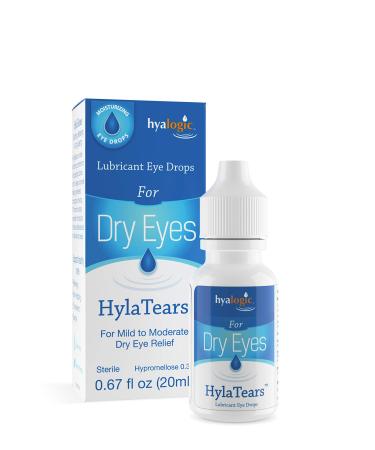 Hyalogic HylaTears Lubricant Eye Drops for Dry Eyes 0.67 fl oz (20 ml)