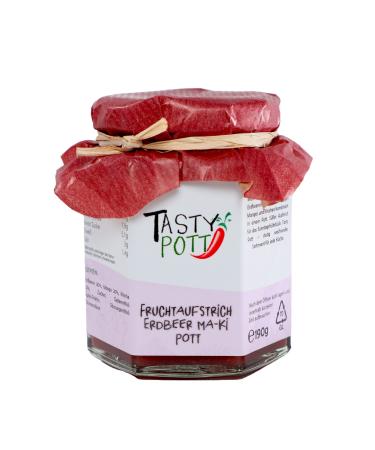 Tasty Pott Fruit Spreads Sweet Choice Various Spreads I Handmade I Strawberries I Blueberries I Cherries I Mango (Strawberry Ma-Ki Pott)