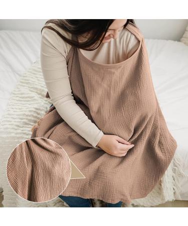 Quxvena Soft Muslin Nursing Cover & Breastfeeding Towel - Breathable Secure & Stylish Baby Cover - Buy Online on GoSupps.com