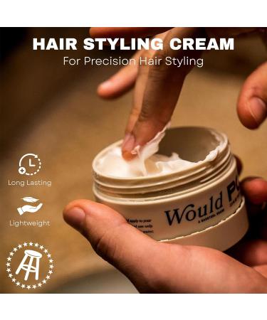 Buy Would Pomade Hair Cream for Men - 2.5 Oz | Natural Styling Matte Finish Medium Hold Lightweight Flake-Free - Buy Online on GoSupps.com