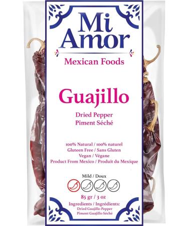 Whole Dried Guajillo Chilli Pepper 170g - 2 Packs of 85g each l Freshly Packed in Resealable Bag l Natural and Premium Great for Mexican Recipes like Birria - Buy Online on GoSupps.com