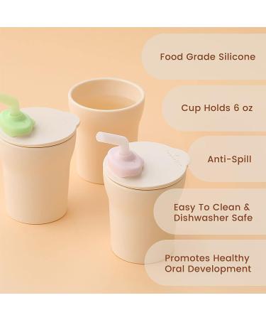 Miniware 1-2-3 Sip! Training Cup for Baby - Non Drip Lid - Dishwasher Safe - Toffee + Toffee - Buy Online on GoSupps.com