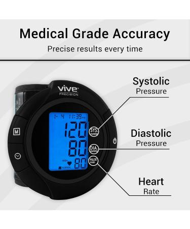 Smart Wrist Blood Pressure Monitor - Accurate Digital BP Cuff for Irregular Heartbeat & Heart Rate - Portable & Wireless for Home Use - Ideal for Adults & Pregnancy - Buy Online on GoSupps.com