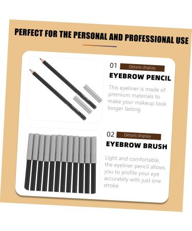 PLAFOPE 36 Pcs Black Eyeliner 1 Waterproof Eyebrow Pen Practical Eyeliners Makeup Eye Beauty Pens Powder - Buy Online on GoSupps.com