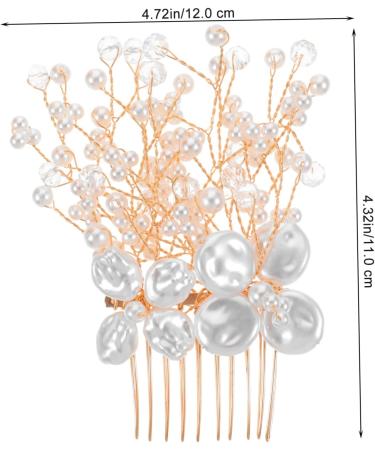 Ipetboom Silver Hair Comb Bride Hair Side Comb Wedding Bridal Hair Comb Wedding Hair Accessories Bride Hair Accessories Silver Hair Accessories Hair Combs for Women Crown Metals - Buy Online on GoSupps.com