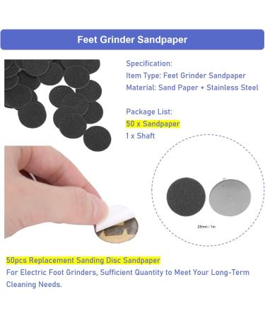 50 pcs Foot Grinder Sandpaper - Electrical Cornel Remover & Pedicure Tool Accessories for Cracked Heels ( 25mm) - International Shipping Available - Buy Online on GoSupps.com