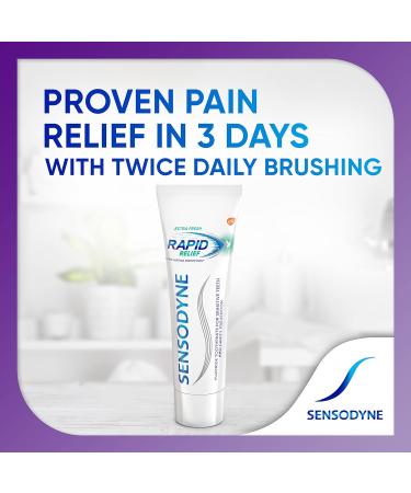 Sensodyne Rapid Relief Sensitive Toothpaste - Cavity Prevention & Sensitive Teeth Treatment (3.4 oz Pack of 2) - Buy Internationally - Buy Online on GoSupps.com