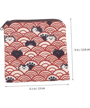 Goohochy 2-in-1 Portable Period Pocket Napkin Organizer | Multifunctional Hygiene Bag for Students | Travel-Friendly Polyester Design - Buy Online on GoSupps.com