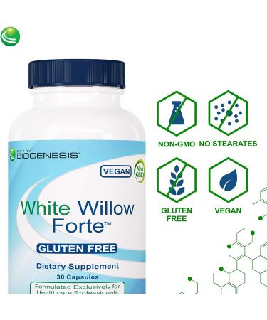 Nutra BioGenesis White Willow Forte - Body Comfort & Cytokine Balance Support - 30 Capsules - Buy Online on GoSupps.com