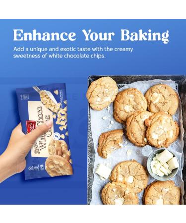 Liebers Real White Chocolate Chips 9 oz Pack of 3 - Gluten Free, Vegan, Kosher, Non GMO, Low Calorie - Buy Online on GoSupps.com