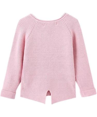 Smiling Pinker Toddler Girls Knit Cardigan - Soft & Warm Sweater with Pockets (4 Years, Pink) - Buy Online on GoSupps.com