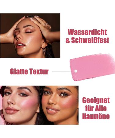  EONFAVE Blush pink matte light and breathable waterproof and sweatproof for eyes cheeks and lips natural appearance suitable for different skin types - Buy Online on GoSupps.com