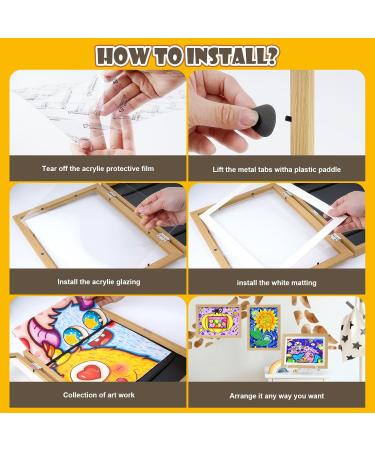 Shop Nuyikaso A4 Children's Drawing Picture Frame - Front Opening for 150 Photos | Best International Shipping - Buy Online on GoSupps.com