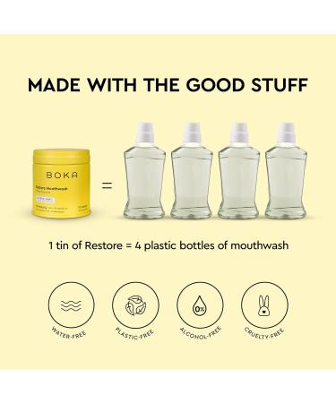 Boka Fluoride Free Probiotic Toothpaste Citrus Mint 4 Fl Oz and Travel Size Mouthwash Tablets Citrus Mint 1pack 90 pcs, Appropriate for Sensitive Teeth, Freshens Breath Bundle - Buy Online on GoSupps.com