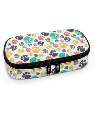 Diabetic Insulated Organizer - Colorful Dog Paw Design | Portable Storage for Insulin Pens, Glucose Meters, Test Strips & Medication - Buy Online on GoSupps.com