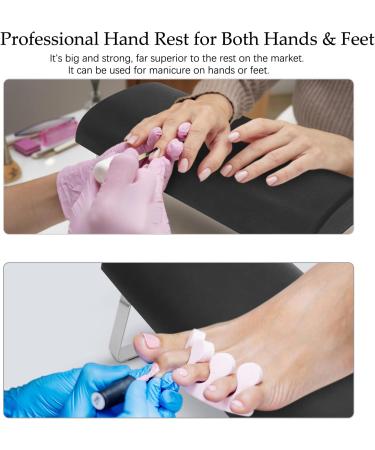 Nail Arm Rest Cushion Professional Nail Hand Rest Anti-slip Nail Pillow Arm Rest Manicure Hand Rest for Nail Tech Salon Use - Buy Online on GoSupps.com