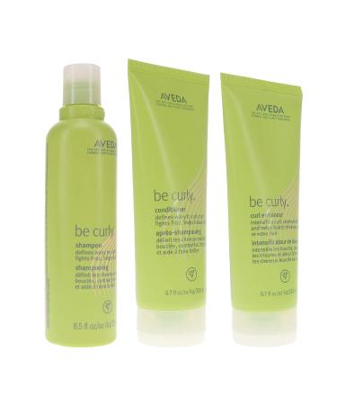 Aveda Be Curly Shampoo 8.5 Oz, Conditioner 6.7 Oz & Curl Enhancer 6.7 Oz - Complete Curly Hair Care Set - Buy Online on GoSupps.com
