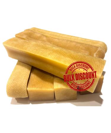 Himalayan Yak Cheese Dog Chew - Himalayan Dog Chew - *(Large Bulk 8 Count)* - Cheese Bone - Long Lasting Dog Treats for Aggressive Chewers - Keeps Dogs Busy - Sherpa Chew - Cheese Bones
