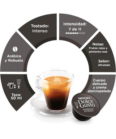  NESCAFE DOLCE GUSTO Nescaf Dolce Gusto Espresso Intenso espresso coffee Makes 48 cups (3 boxes of 16 capsules) - Buy Online on GoSupps.com