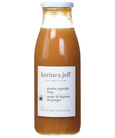 Karine & Jeff - Garden Vegetable Soup Organic Ingredients and GMO Free 6 Count of 500ml 6 count (Pack of 1)
