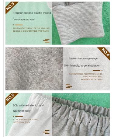 Waterproof Cotton Diapers for Seniors | Washable Adult Incontinence Briefs - Perfect for Men & Women - XL Gray - Buy Online on GoSupps.com