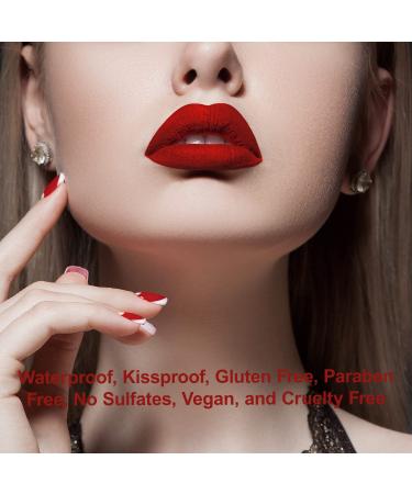 Mynena Red Matte Lipstick - Long-Lasting, Waterproof & Gluten-Free | Elle - Buy Online on GoSupps.com