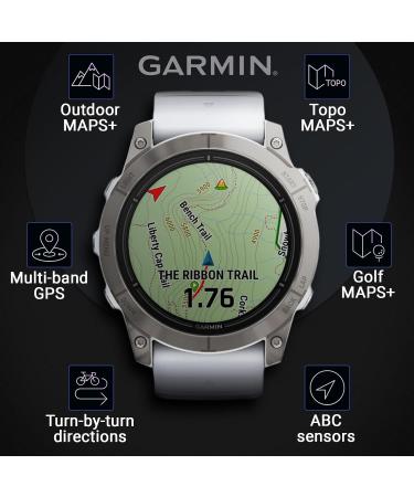 Wearable4U Garmin Epix Pro Gen 2 Sapphire Smart watch - 51 mm - Titanium & Whitestone And Wearable4U Gift Bundle - Buy Online on GoSupps.com