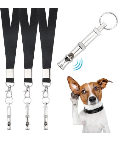 3 Pack Dog Whistle Dog Training Whistle with Lanyardfor Recall Adjustable Frequencies Pet Whistles for Training Barking Behaviour Professional Dog Training Set 2.17 x 0.31 x 0.59in Silver+black - Buy Online on GoSupps.com