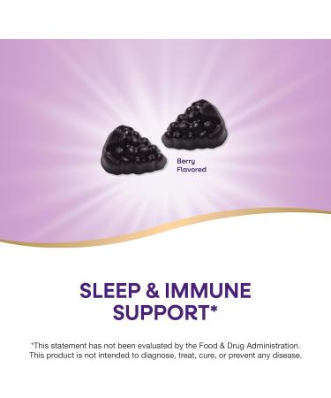 Nature's Way Sambucus Sleep + Immune Gummies with Melatonin & L-Theanine - 50 Count - Buy Online on GoSupps.com