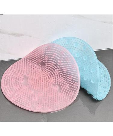 Massage Pillow Brush for Lazy Washing | Silicone Foot & Back Cleaner | 31cm Round Bath Artifact - Blue - Buy Online on GoSupps.com