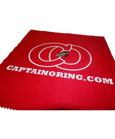 Captain O-Ring Paintball Air Tank Fill Nipple with Bonus CO Microfiber Cloth - Buy Online on GoSupps.com