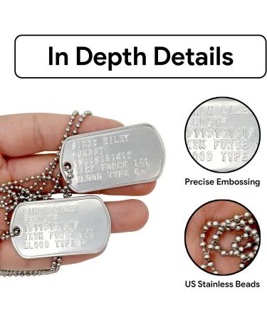 Simon 'Ghost' Riley US Military Dog Tags - Replica Collector's Item - Buy Online on GoSupps.com