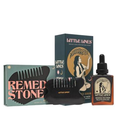 Beauty Holistic Skincare Set - Botanical Face Oil & Gua Sha Tool - Made with Bakuchiol (Retinol Alternative) Non-Toxic Anti-Aging Face Serum for Fine Lines & Wrinkles Gifts