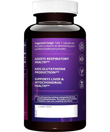 MRM N-Acetyl-Cysteine (NAC) 600mg - Antioxidant for Respiratory, Liver & Mitochondrial Health - Vegan & Gluten-Free - 60 Servings - Buy Online on GoSupps.com