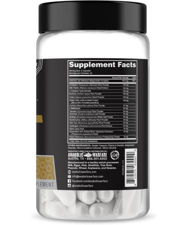 Anabolic Warfare Project Liver Support Aids Liver Health Antioxidant Support* (60 Capsules) - Buy Online on GoSupps.com