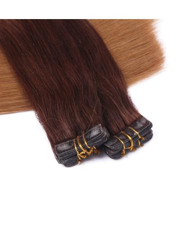 Buy Tape In Hair Extensions #6/27 Ombre - 40cm 50 Tresses 100% Remy Real Hair by Novon Hair Extensions - Buy Online on GoSupps.com